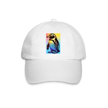 penguin - Baseball Cap - white/white - Front