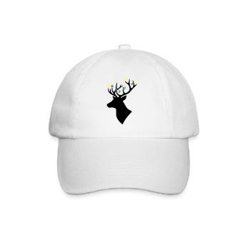 Papillon tête de cerf Multicolore - Casquette classique - blanc/blanc - Devant