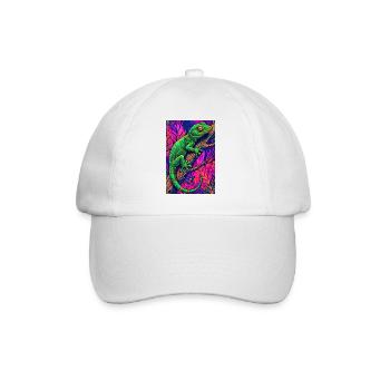 Gecko - Baseball Cap - white/white - Front