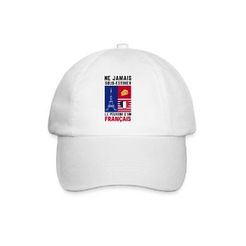 Éiffel et Coeur Français - Casquette classique - blanc/blanc - Devant