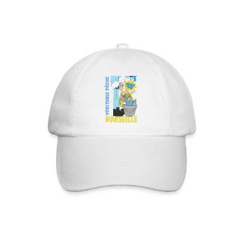 Marseille Poiscaille Fraîche Cartoon - Casquette classique - blanc/blanc - Devant