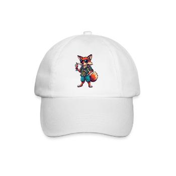 Fuchs Comic Sommer - Baseballkappe - Weiß/Weiß - Vorne