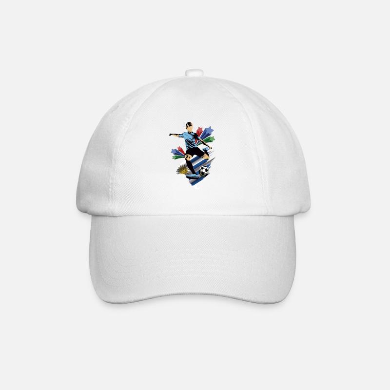 Uruguay - Uruguay - Flags - Baseball Cap - white/white