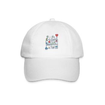 Système de navigation pour papa, interaction familiale gratuite - Casquette classique - blanc/blanc - Devant