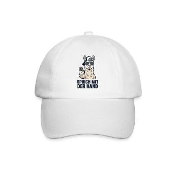 Cooler Spruch Lustiges Lama - Baseballkappe - Weiß/Weiß - Vorne