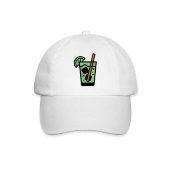 Cocktail Glass Summer Drink Vacances de garçon pour filles - Casquette classique - blanc/blanc - Devant