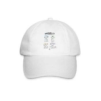 Les équations de Maxwell - Casquette classique - blanc/blanc - Devant