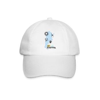 100% Argentina - Baseballkappe - Weiß/Weiß - Vorne