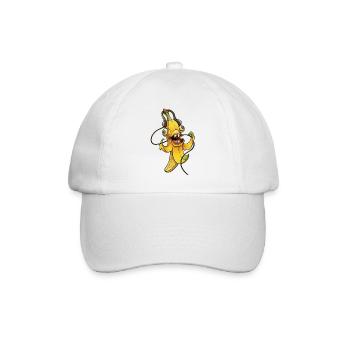Banana Beat Mascot - Baseball Cap - white/white - Front
