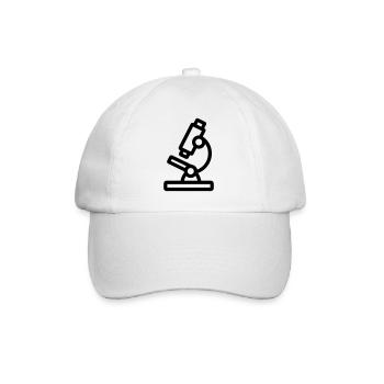 Mikroskop - Baseballkappe - Weiß/Weiß - Vorne