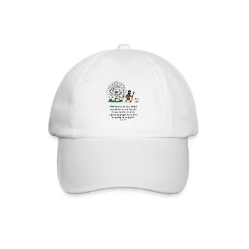 Hirte und Herde: komische Szene - Baseballkappe - Weiß/Weiß - Vorne