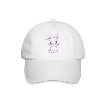 Kawaii Bunny Pastel Shine - Baseball Cap - white/white - Front