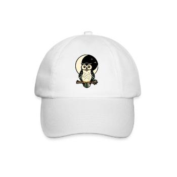 Forest Moon Symbol Folk Streetwear - Baseball Cap - white/white - Front