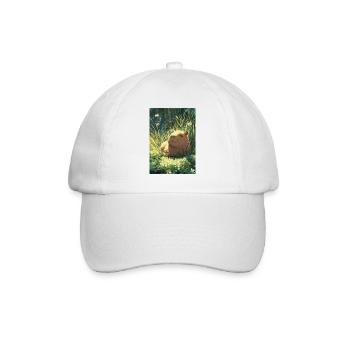 Sun hamster in the grass - Baseball Cap - white/white - Front