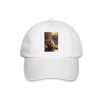 Autumn marmot in reflection - Baseball Cap - white/white - Front