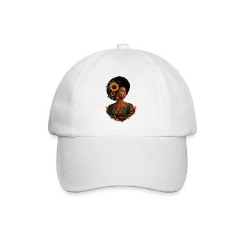 Couronne de tournesol afro - Casquette classique - blanc/blanc - Devant