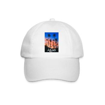 Soirée palmier au coucher du soleil - Casquette classique - blanc/blanc - Devant