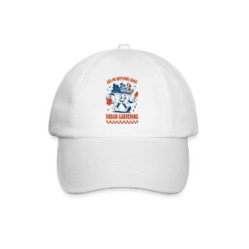 Frag mich alles über Stadtgärtnerung - Baseballkappe - Weiß/Weiß - Vorne