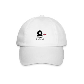 Kleines Monster Smuffel nööö er war es - Baseballkappe - Weiß/Weiß - Vorne