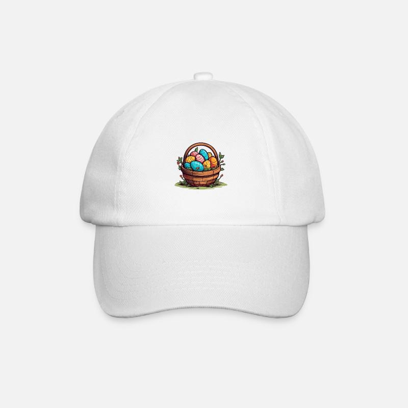 Panier de Pâques plein de splendeur - Casquette classique - blanc/blanc