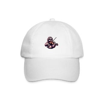 Cool paresseux Violoniste Musique classique - Casquette classique - blanc/blanc - Devant