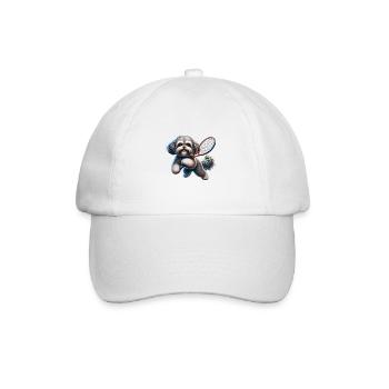 Bolonka Zwetna Joueur de tennis canin - Casquette classique - blanc/blanc - Devant
