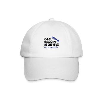 Pas besoin de cheveux avec ce corps de rêve - Casquette classique - blanc/blanc - Devant