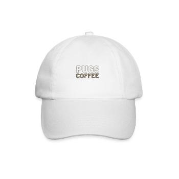 Les seins et le café sont tout ce dont j’ai besoin - Casquette classique - blanc/blanc - Devant