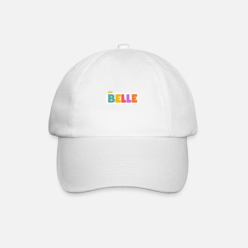 Belle! Customizable - Baseball Cap - white/white