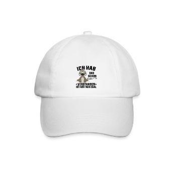 Ist Mir Nur Egal Lustig Spruch - Baseballkappe - Weiß/Weiß - Vorne