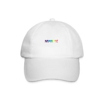 Fierté arc-en-ciel Yoga T-Shirt | Namasté - Casquette classique - blanc/blanc - Devant