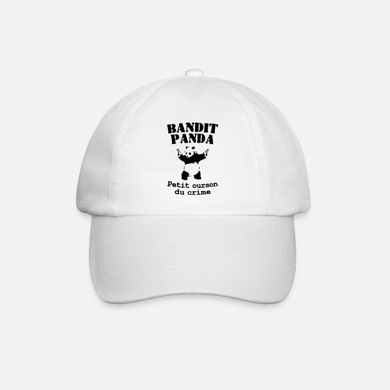 Bandit panda - Casquette classique - blanc/blanc