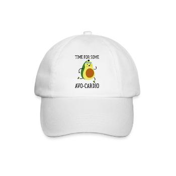 Time For Some Avo-Cardio - Baseball Cap - white/white - Front