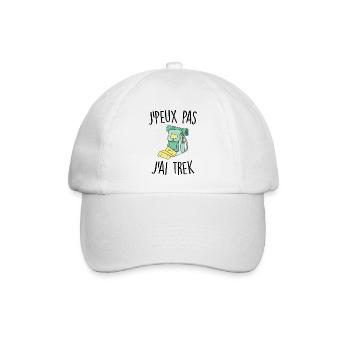 J'peux pas j'ai trek - Casquette classique - blanc/blanc - Devant