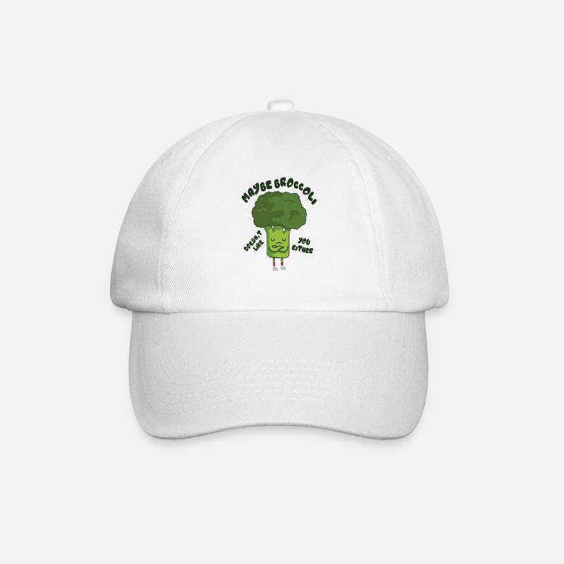 Lustige vegane Grafik - Baseballkappe - Weiß/Weiß