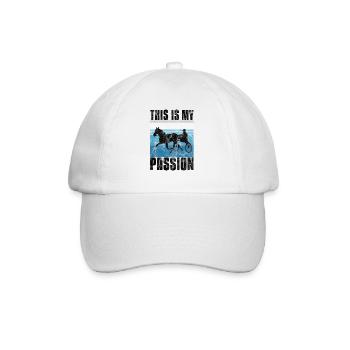C’est ma Passion Trotting Races Retro - Casquette classique - blanc/blanc - Devant