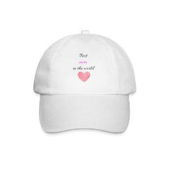 Best mom in the world - Casquette classique - blanc/blanc - Devant