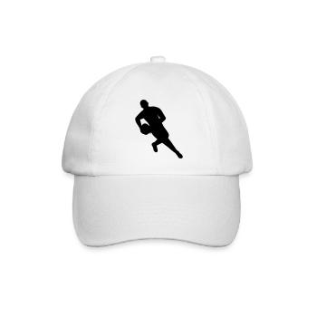 Spieler mit Ball im Rugby - Baseballkappe - Weiß/Weiß - Vorne