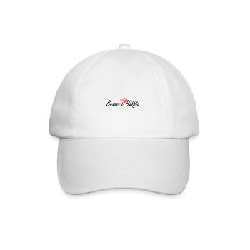 Bessere Hälfte Herz - Baseballkappe - Weiß/Weiß - Vorne