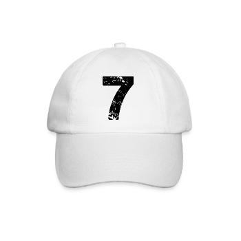 Maillot numéro 7 - Casquette classique - blanc/blanc - Devant