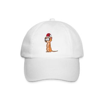 Suricate Comique de Noël - Casquette classique - blanc/blanc - Devant