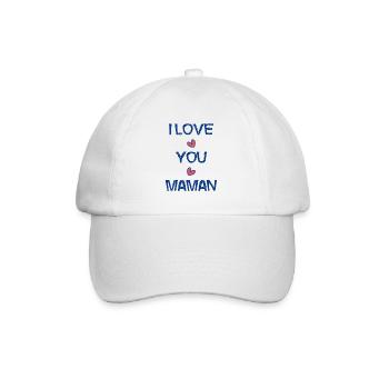BONNE FÊTE MAMAN. MAMAN. FÊTE DES MÈRES. COEUR - Casquette classique - blanc/blanc - Devant