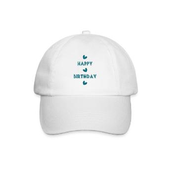 HAPPY BIRTHDAY. HAPPY BIRTHDAY. ANNIVERSARY. - Baseball Cap - white/white - Front