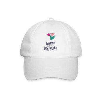 ALLES GUTE ZUM GEBURTSTAG. ALLES GUTE ZUM GEBURTSTAG. JAHRESTAG. - Baseballkappe - Weiß/Weiß - Vorne