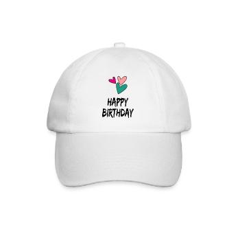 HAPPY BIRTHDAY. HAPPY BIRTHDAY. BIRTHDAY. - Baseball Cap - white/white - Front