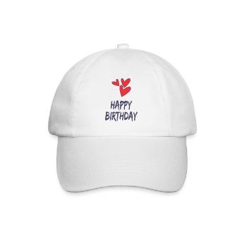 HAPPY BIRTHDAY. HAPPY BIRTHDAY. BIRTHDAY. - Baseball Cap - white/white - Front