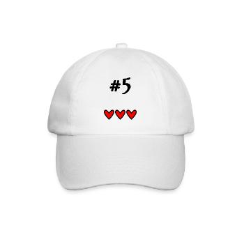 5. 5 YEARS. 5TH ANNIVERSARY. BIRTHDAY 5 YEARS. 5 - Baseball Cap - white/white - Front