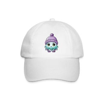 Winter Eskimo Baby Winterlich - Baseballkappe - Weiß/Weiß - Vorne