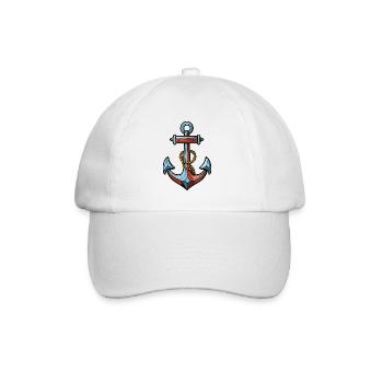 Anchor Icon Harbor - Baseball Cap - white/white - Front