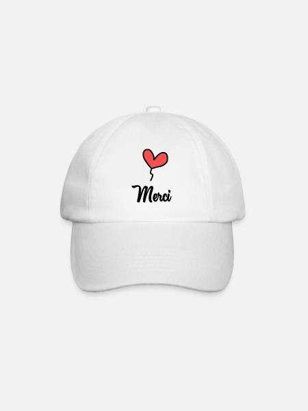 MERCI. MAÎTRESSE. MAÎTRE - Casquette classique - blanc/blanc